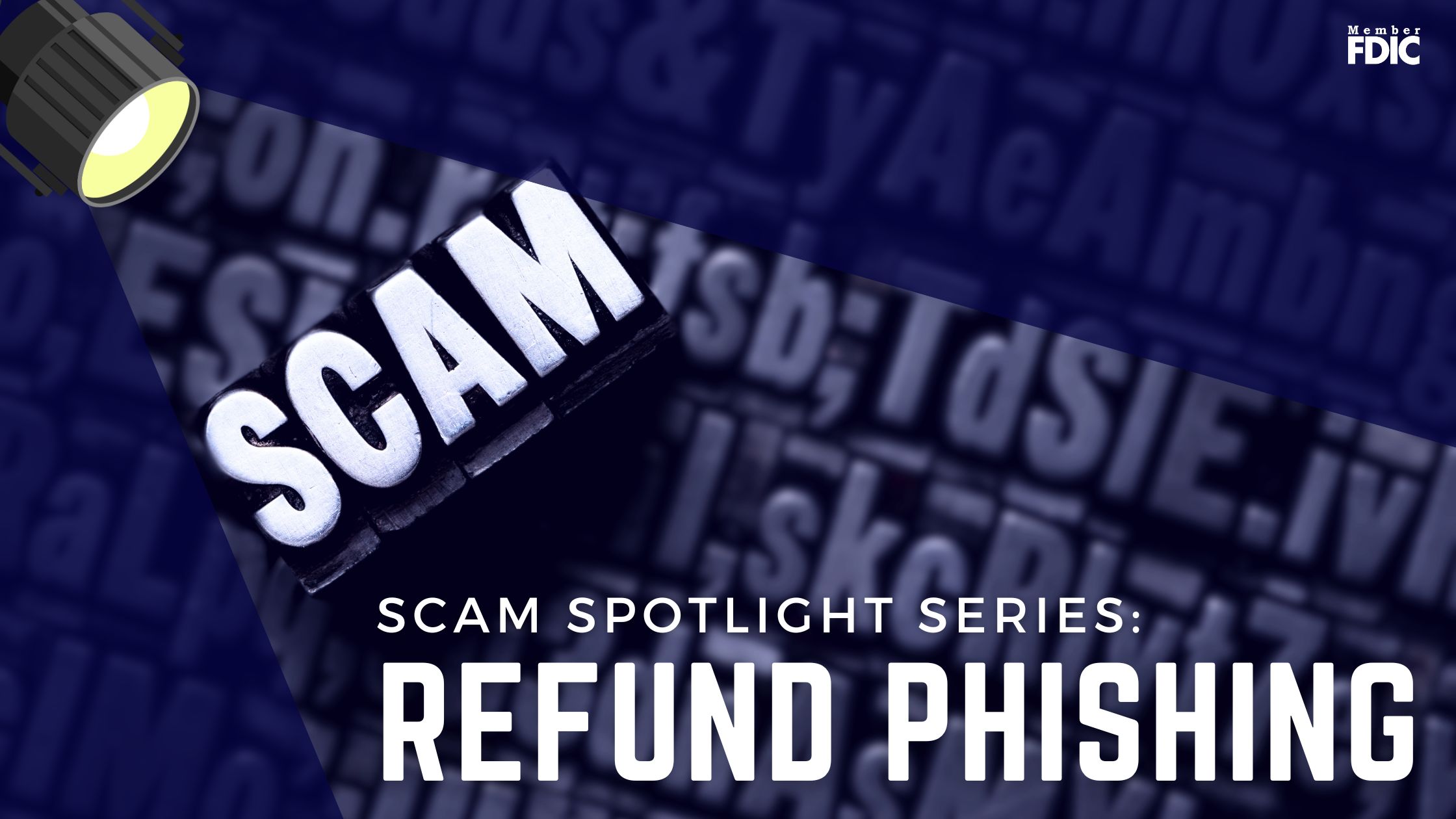 a spotlight shining a light on the word 